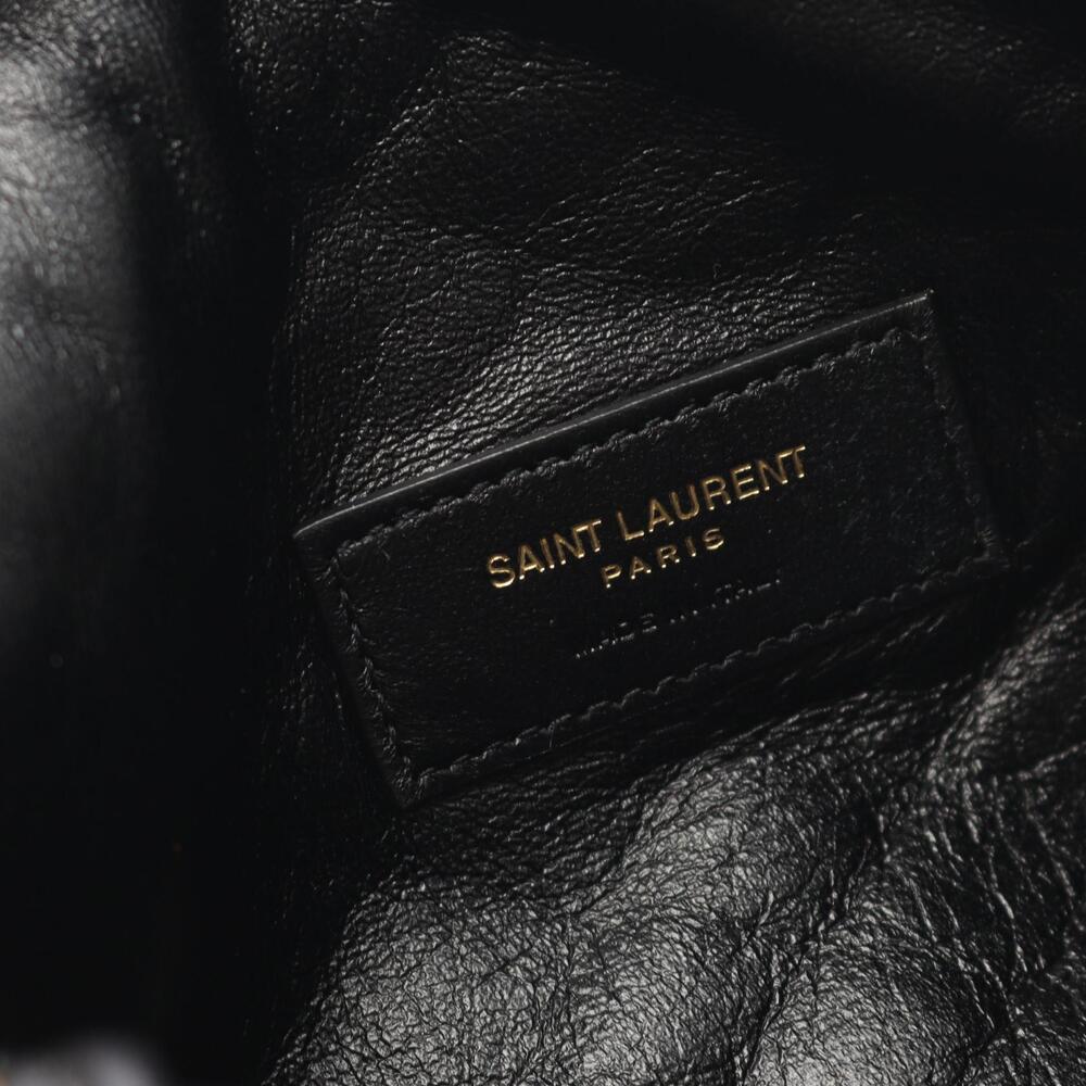 Saint Laurent Gay Chain Clutch Shoulder Bag Leather Black - Picture 4 of 4